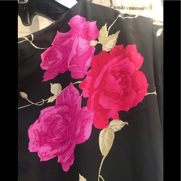 Betsey Johnson Vintage Floral Maxi black/multi,NWT - Picture 6 of 8